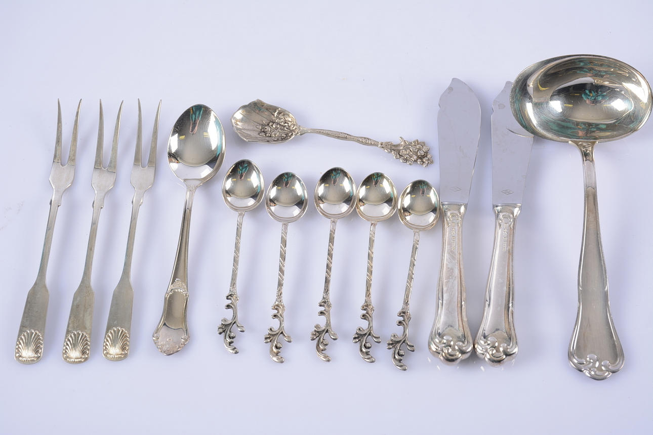 BESTICKSDELAR SILVER.
