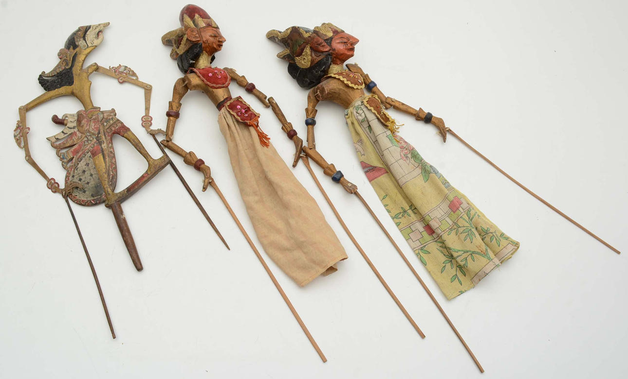 Shadow puppets 3 Wayang Bali.