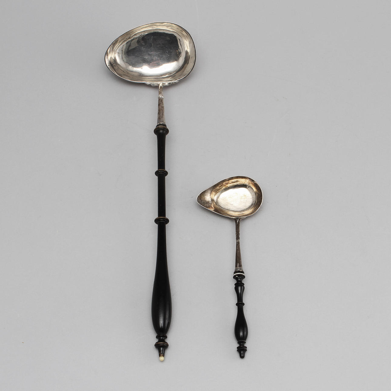 SOPPSLEV samt SÅSSLEV, silver, Sverige, 1800-tal.