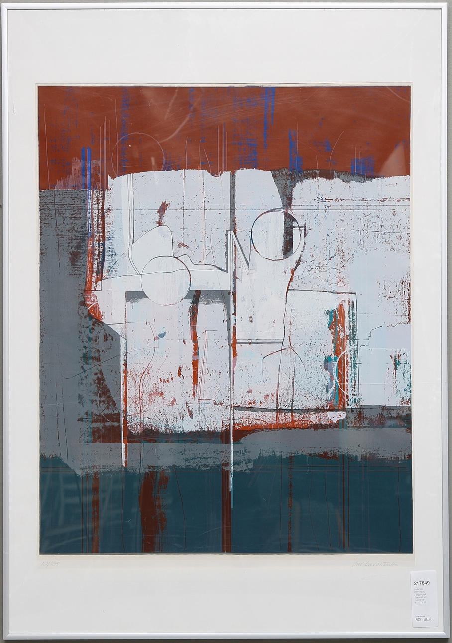 ANDERS ÖSTERLIN. Färgserigrafi. Signerad och numrerad 112/275.