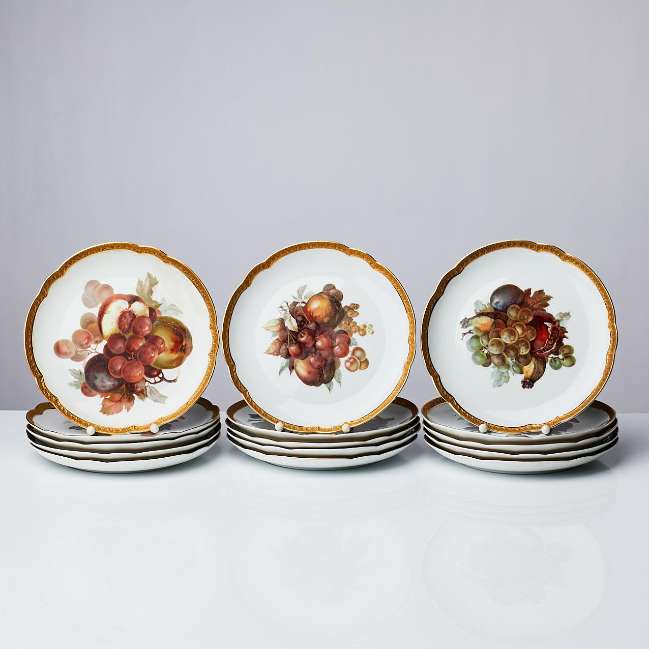 FRUCHTPLATTE, 15 Stück, Rosenthal, Selb-Bayern.