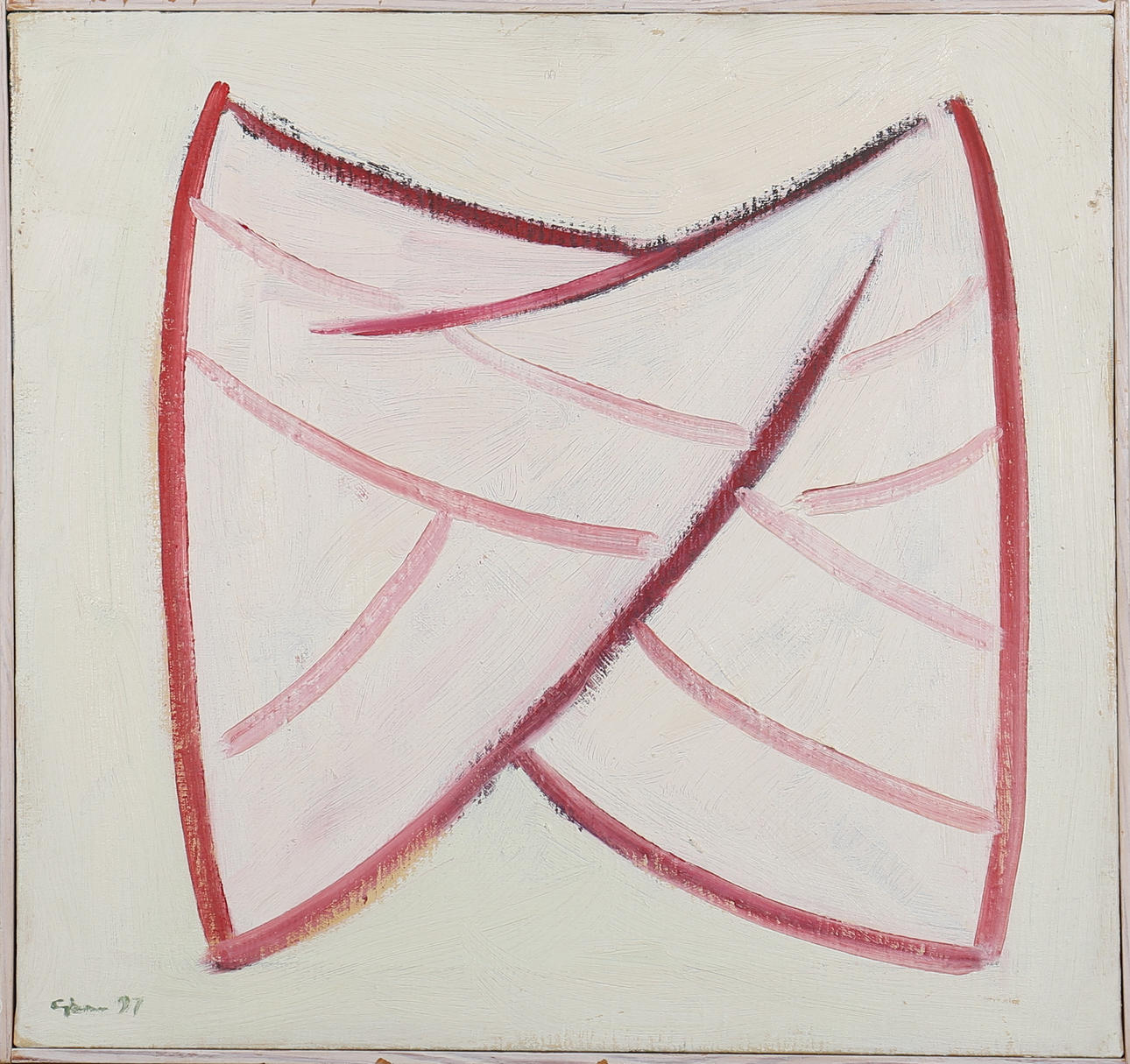 GLENN JÖNSSON. Olja på duk "Utan Titel" Signerad Glenn. Daterad -97.