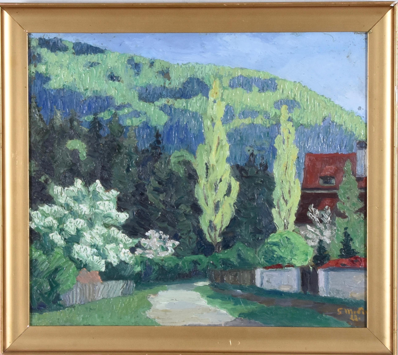 GUNNAR MODIN. Aceite en Tabla.