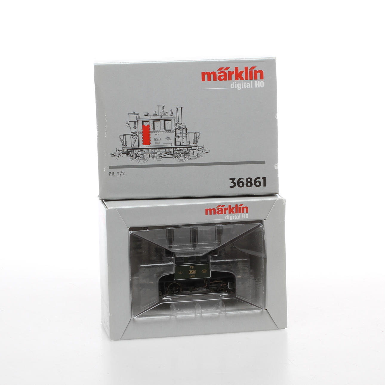 MÄRKLIN 36861, lokomotor PtL 2/2 digital i originalkartong.