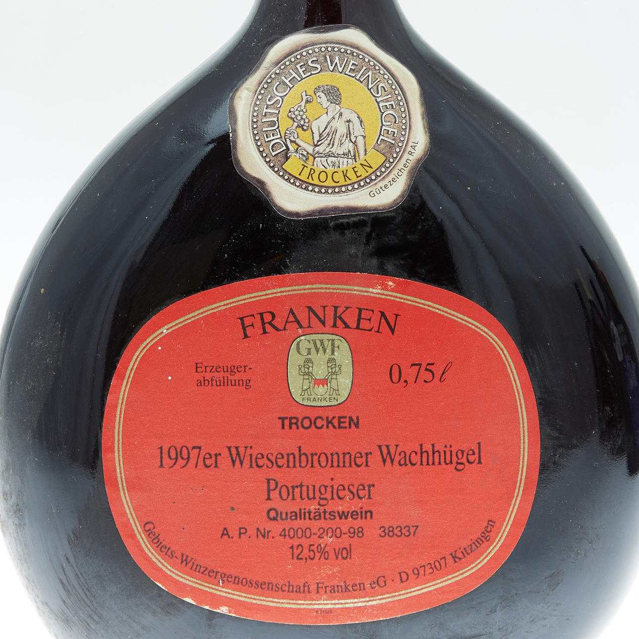 Nine bottles of wine, 1980-2000s, Franconia, Germany (9). Wine 