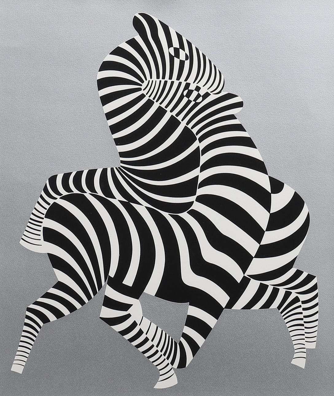 VICTOR VASARELY, "ZEBROS".