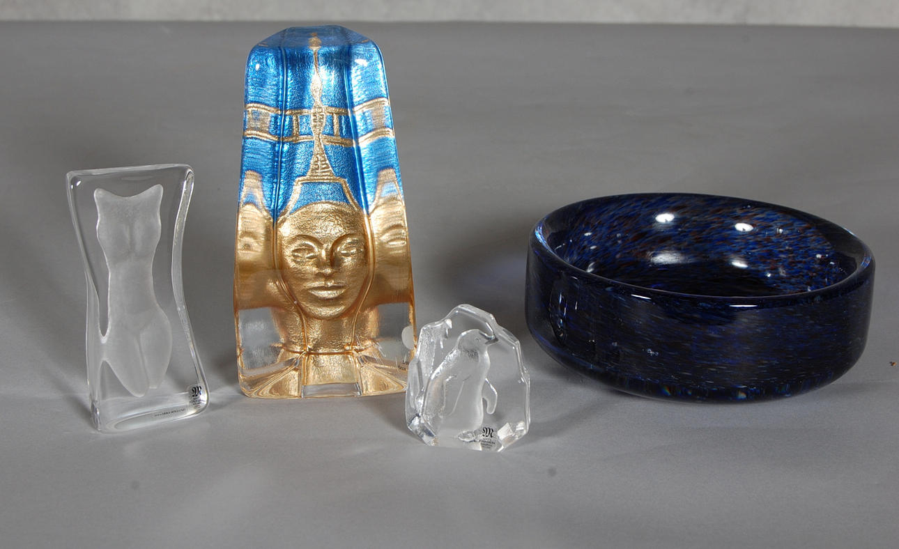 KONSTGLAS,3 delar,bland annat Erik Höglund, Mats Jonasson, Nils landberg.