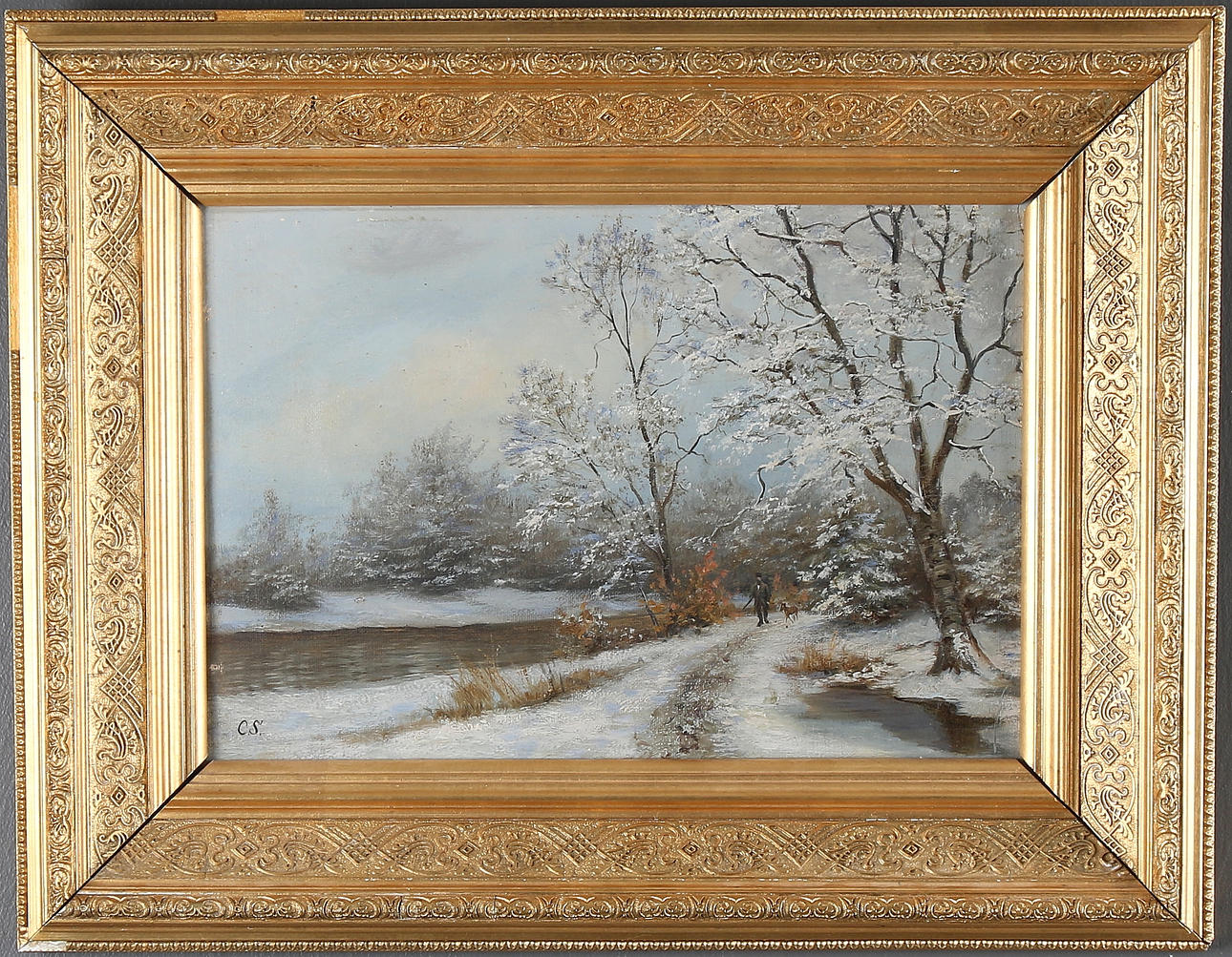 CARL CONRAD STILLING. 2 st, Olja på duk, signerade, 1900-talest början.