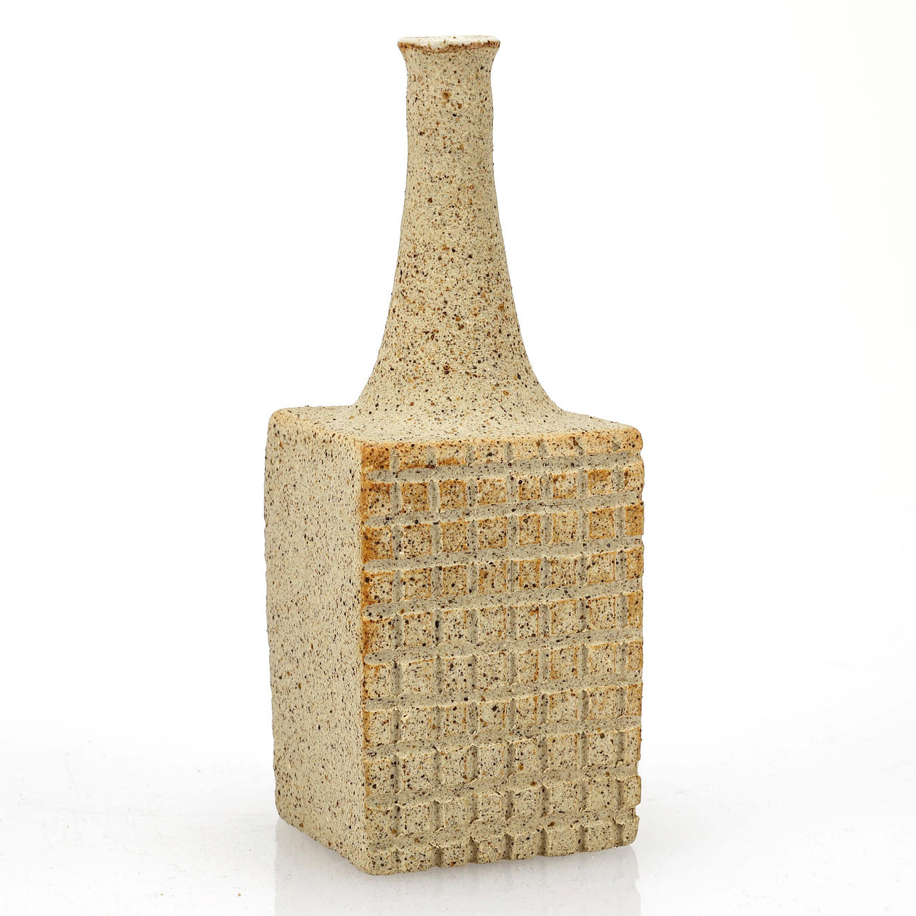 BRUNO GAMBONE. Vas, stengods, signerad.