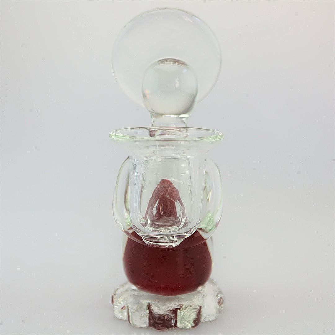 MURANO GLASS ANGEL CANDLESTICKS.