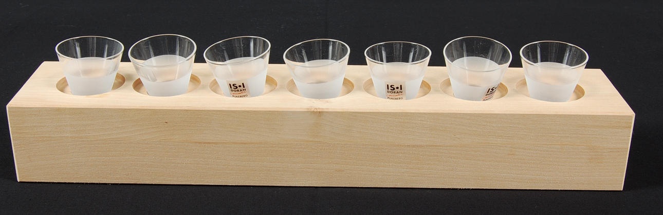 SNAPSGLAS, 7 st ,Pukebergs glasbruk.