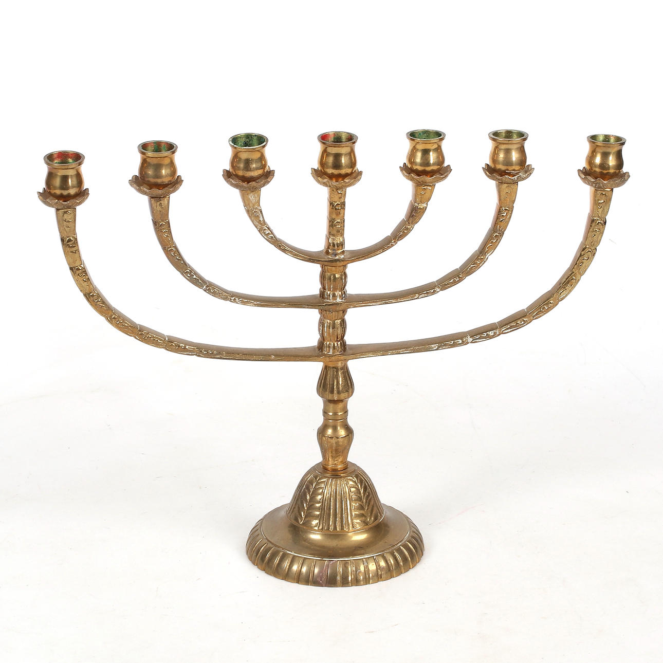 KANDELABER, mässing, 1900-tal.