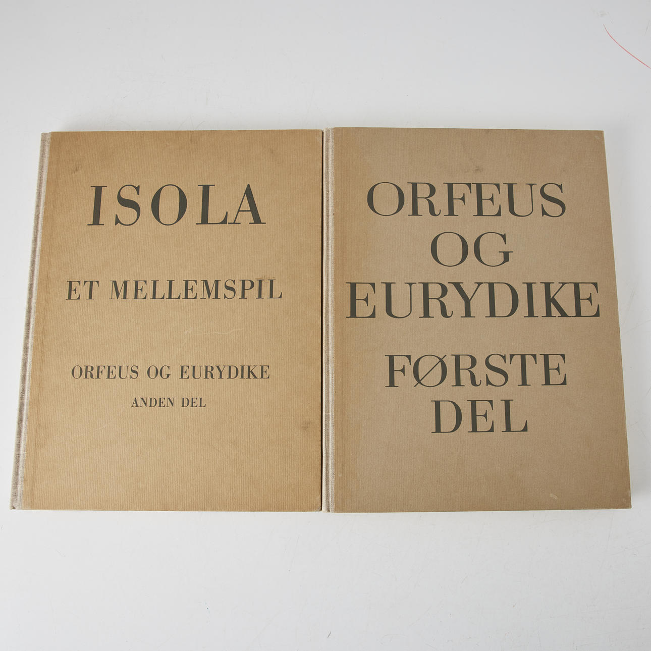 PALLE NIELSEN Orfeus og Eurydike med træsnit, 2 bind.