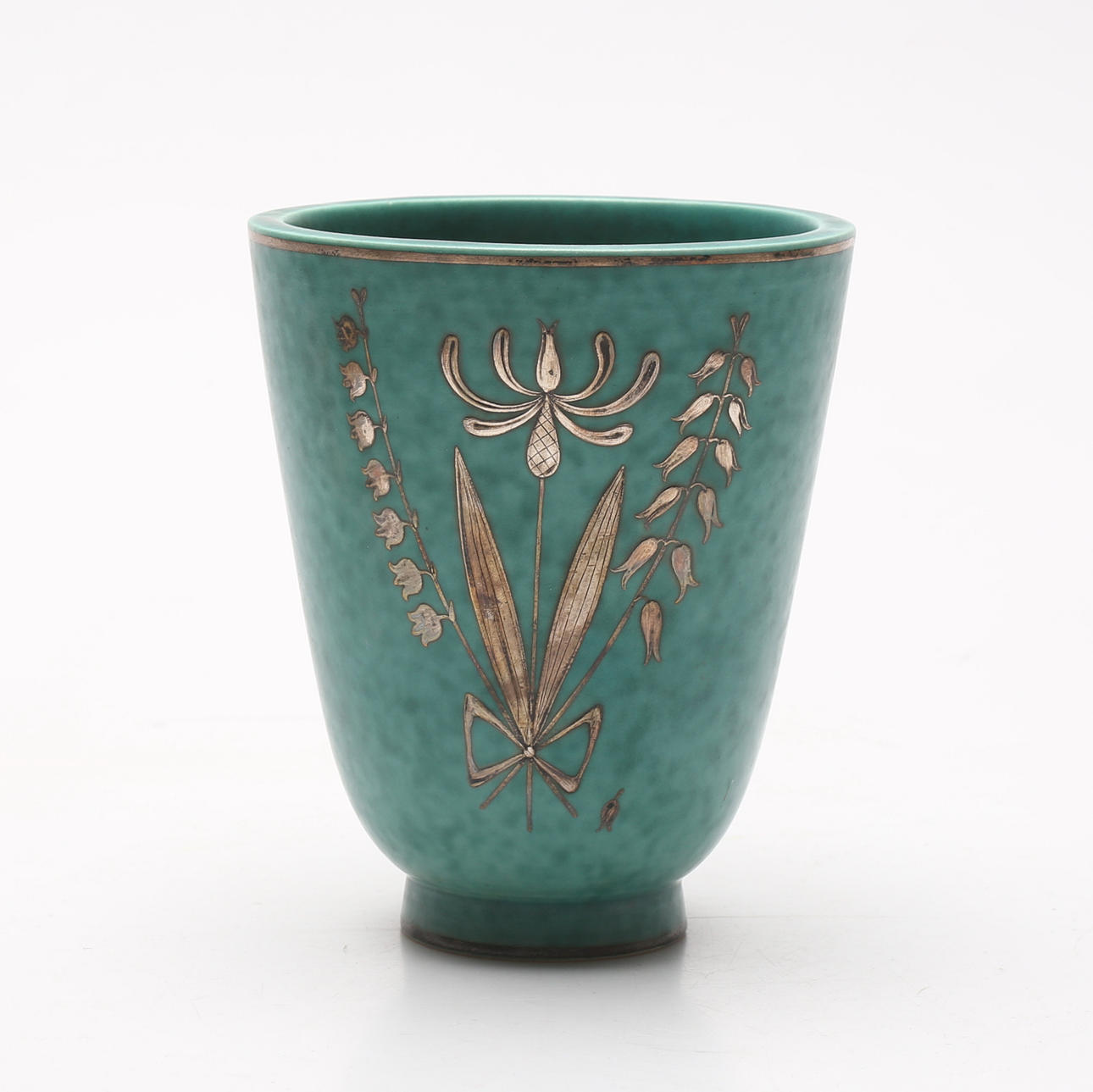 WILHELM KÅGE. Florero, gres, Argenta, Gustavsberg.