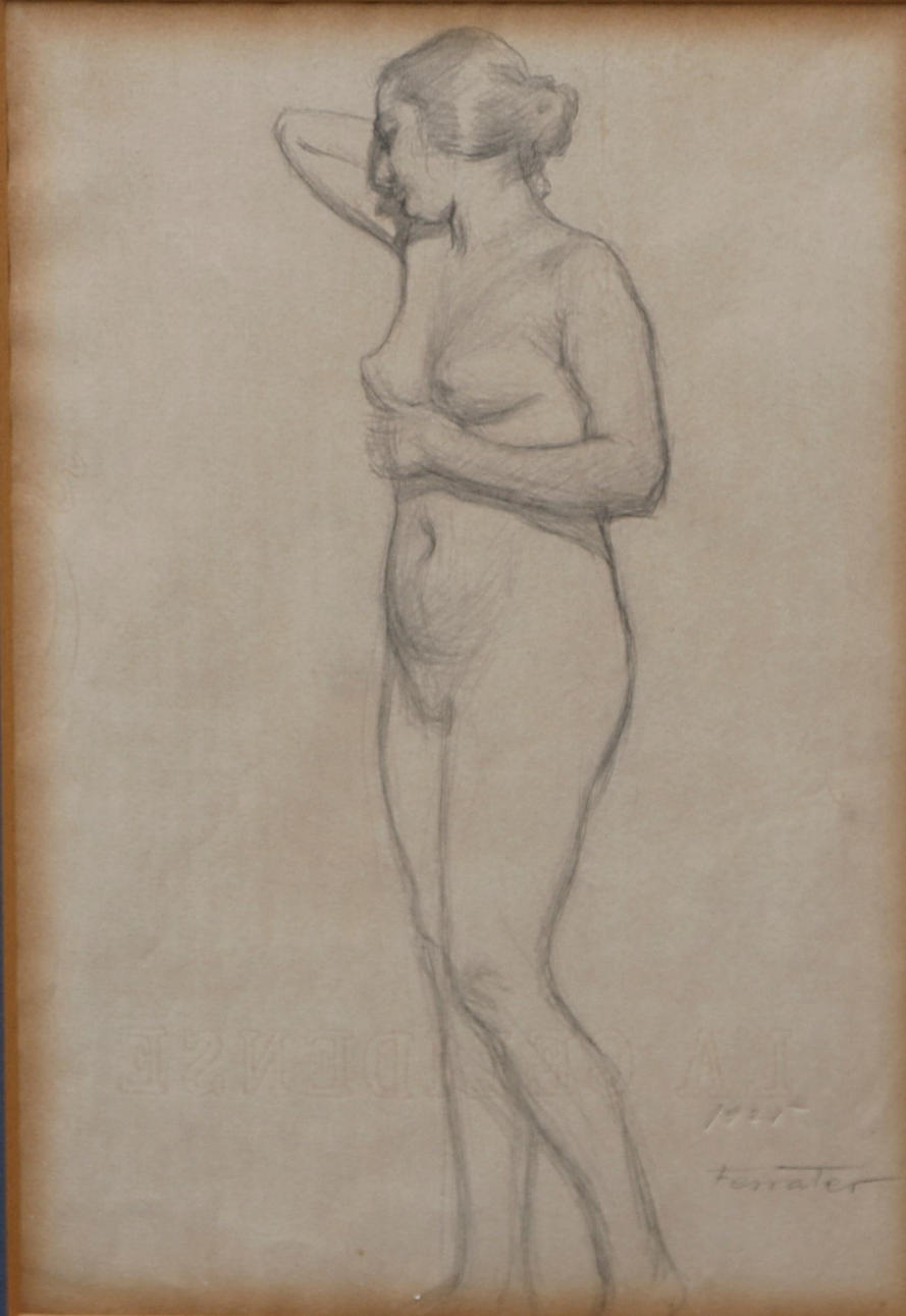 ANTONIO DE FERRATER. Female nude.
