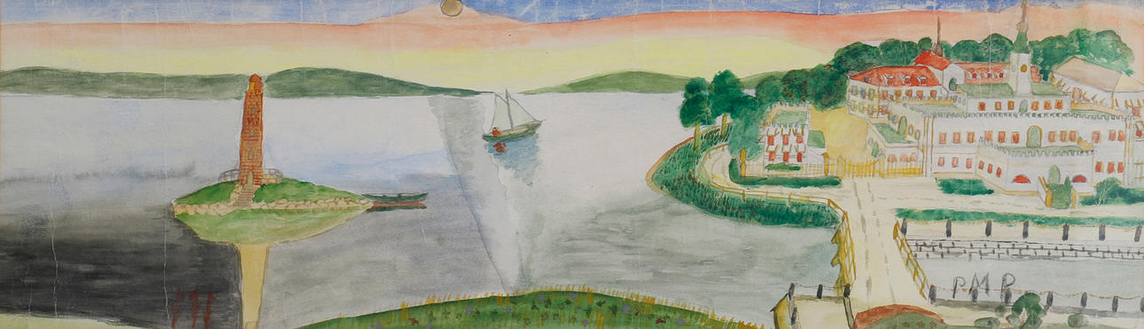 PRIMUS MORTIMER PETTERSSON. watercolor, signed PMP.