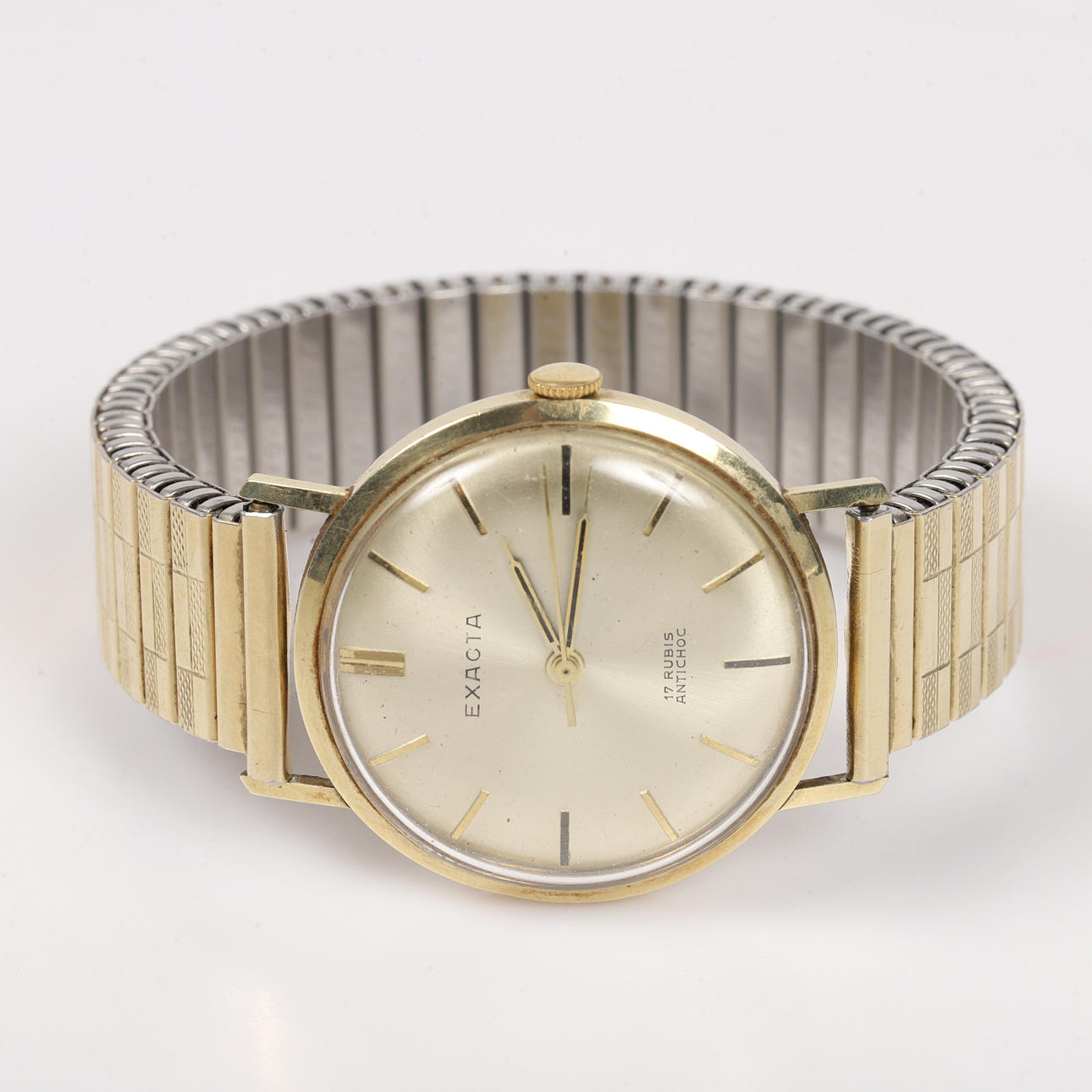 WRIST WATCH, Exacta, 14 K gold.