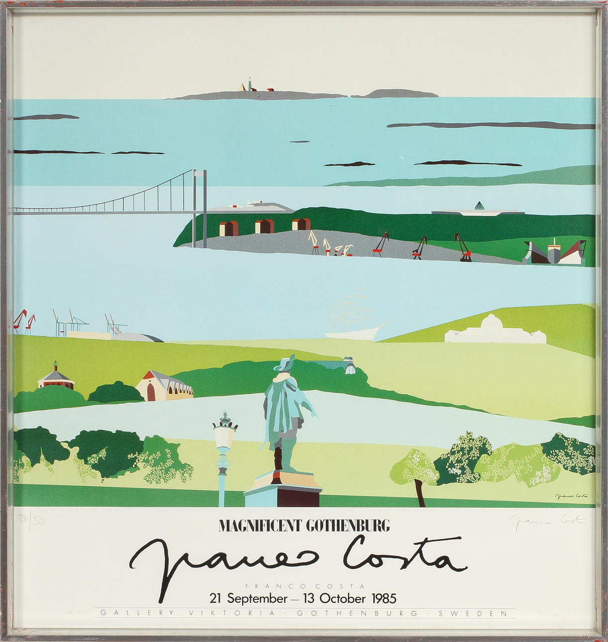 FRANCO COSTA. affisch, 1985, Göteborg.