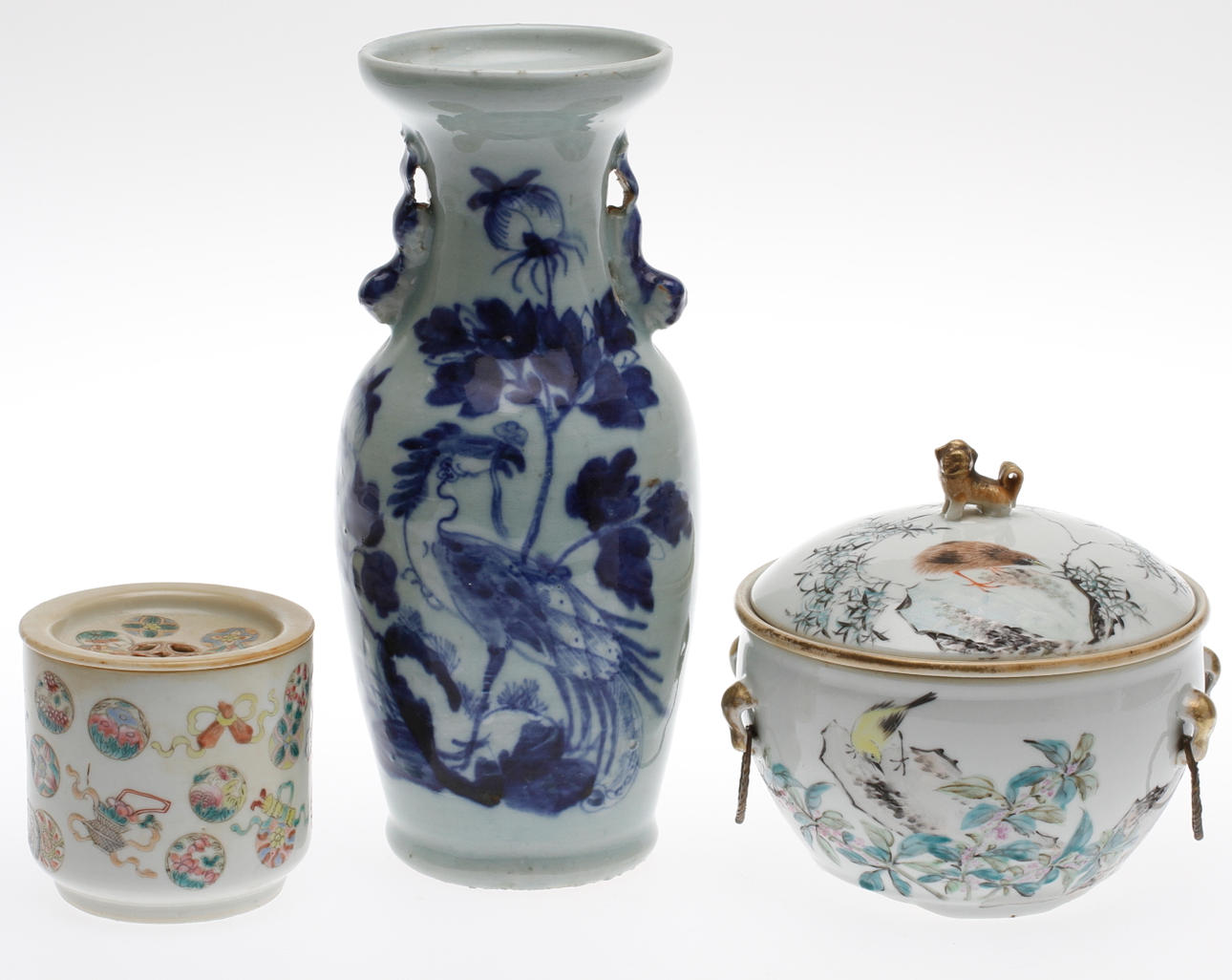 PARTI OSTINDISKT PORSLIN, 3 delar.