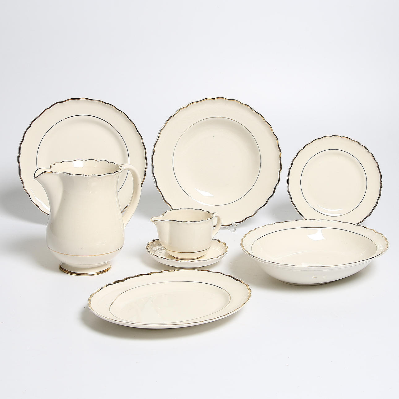 MATSERVIS, 42 delar, "Royal", Gefle Upsala Ekeby.