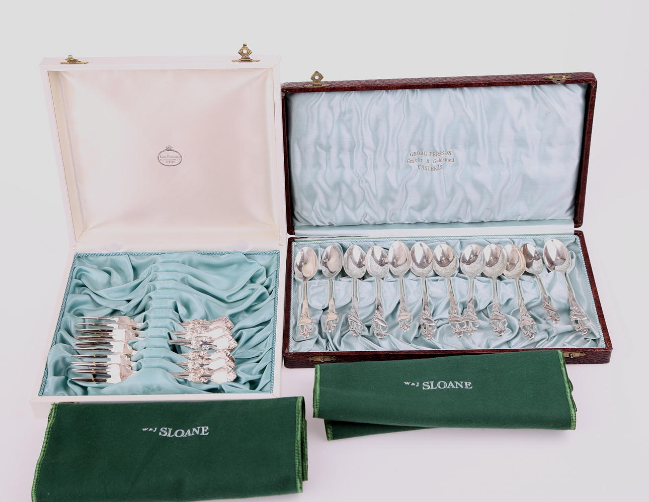 SILVERFÖREMÅL, 18 delar, vikt = 230 gram.