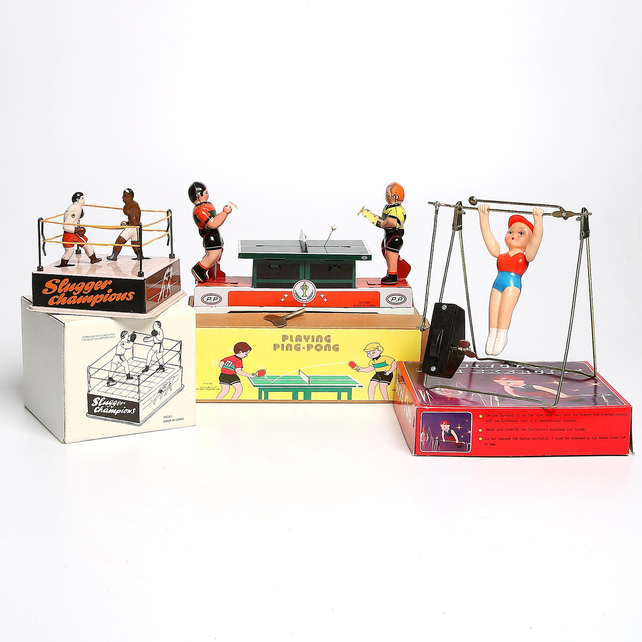 PARTI PLÅTLEKSAKER, 3 delar, blandade sporter, 1900-talets andra hälft.