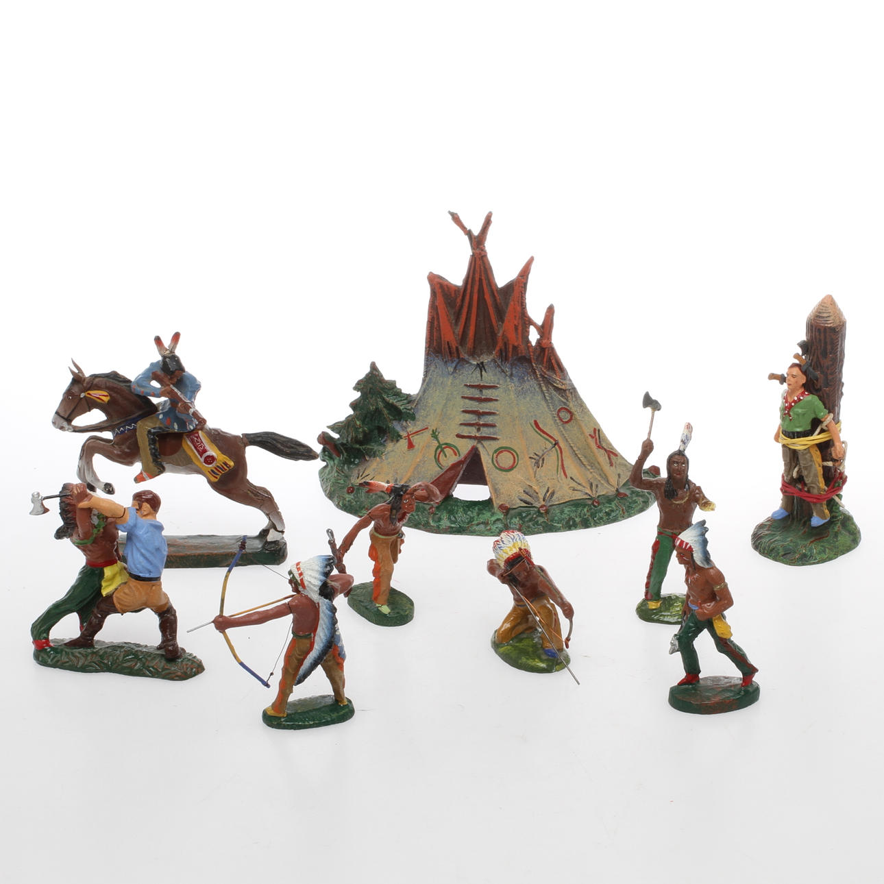 ELASTOLIN WESTERN cirka 10 delar.