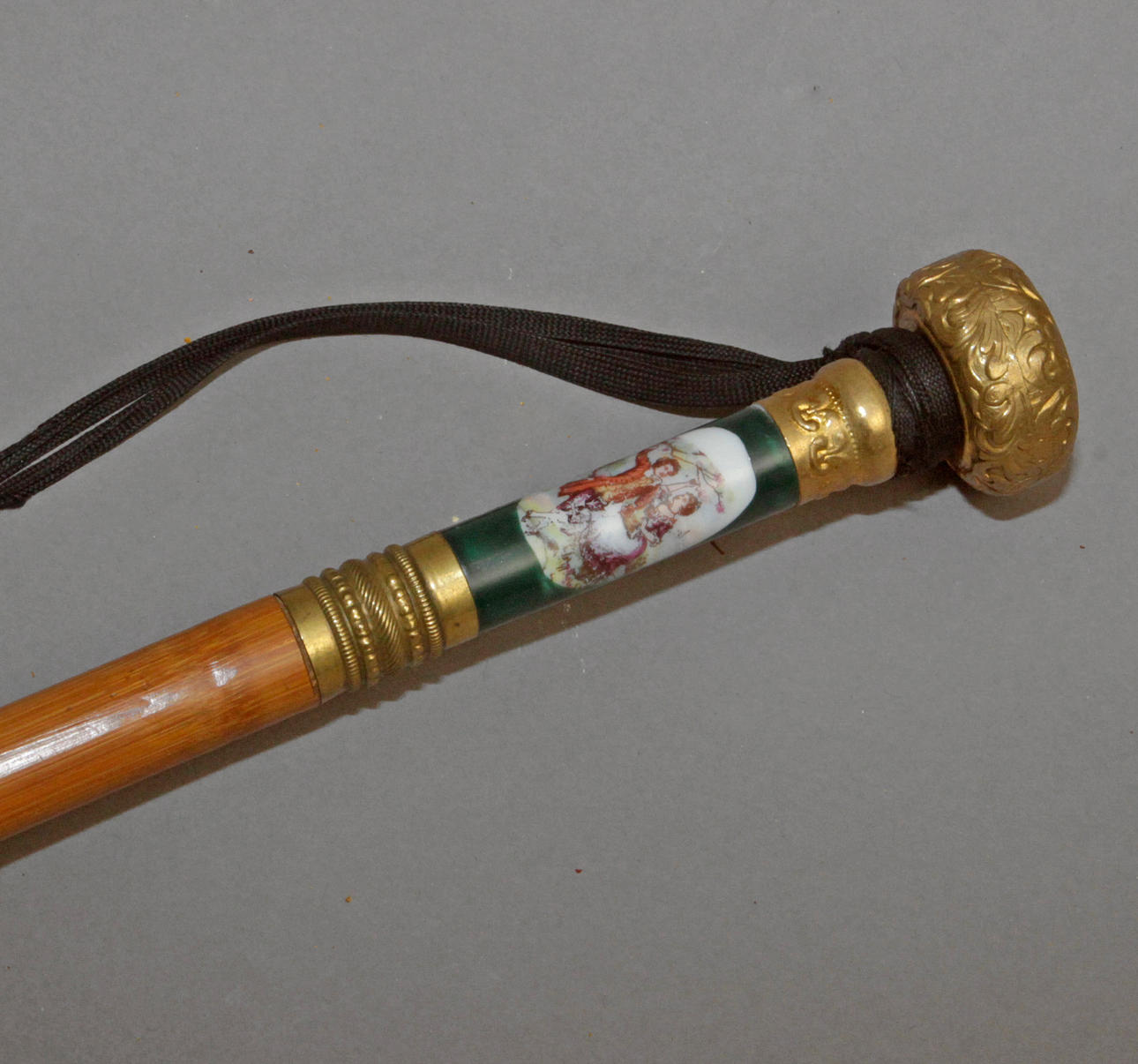 BASTÓN FRANCÉS SIGLO XIX. Transformado en paraguas.