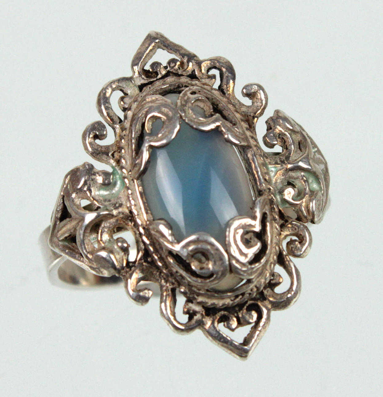 AGAT RING I 925 SILVER.