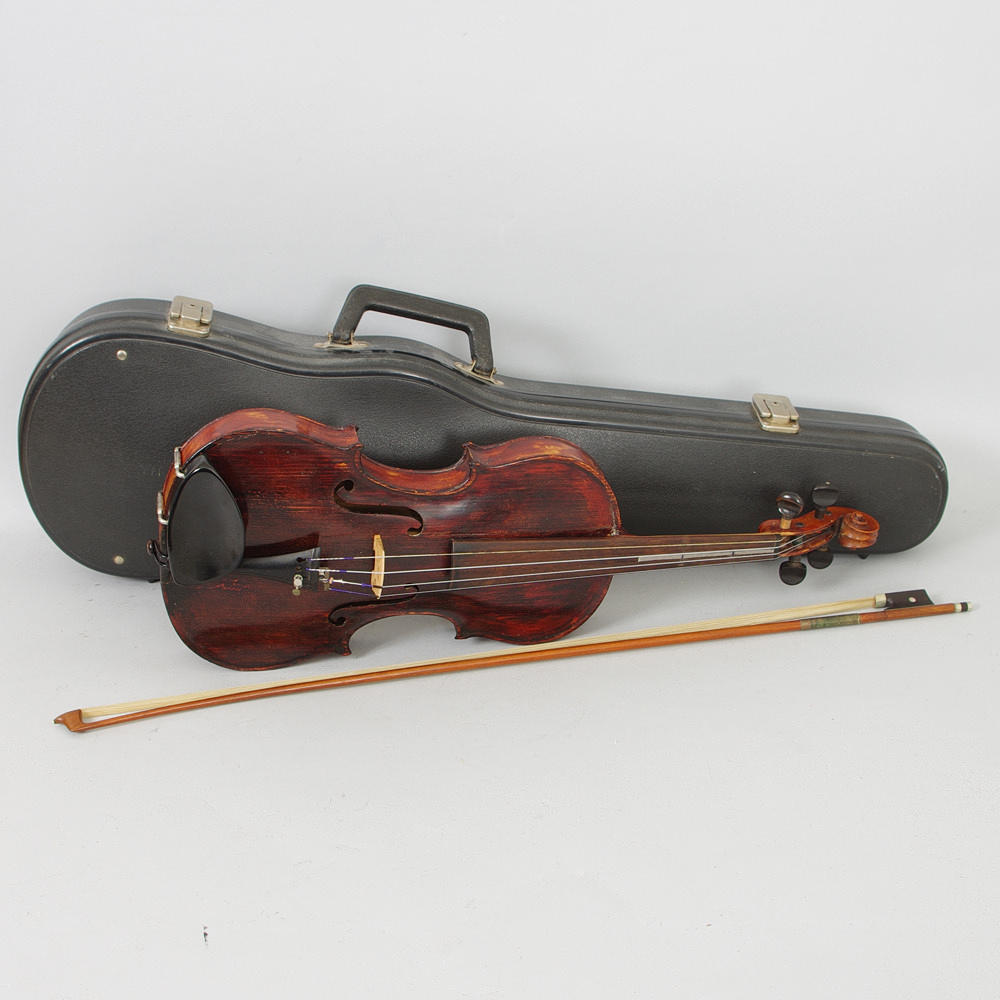 FIOL I LÅDA, Stradivarius kopia, 1900-tal.