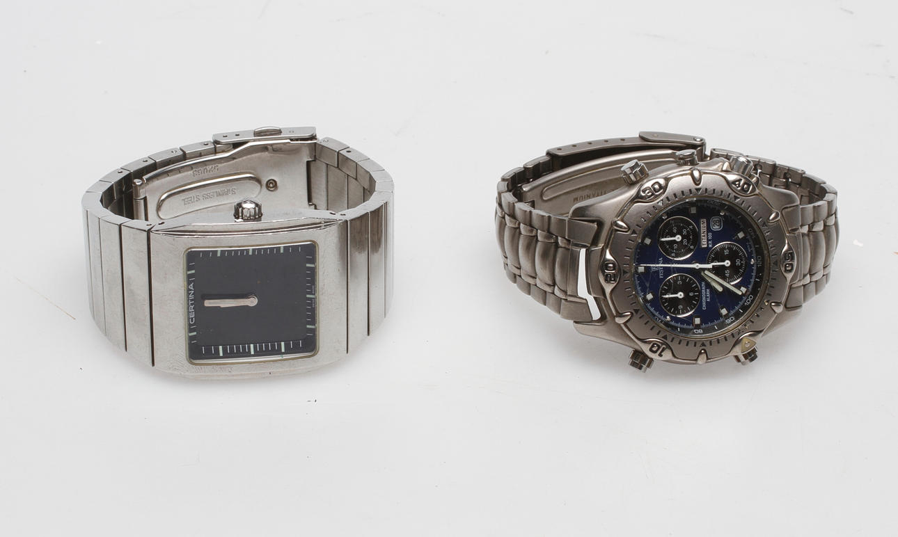 ARMBANDSUR, 2 delar, Certina, Festina.