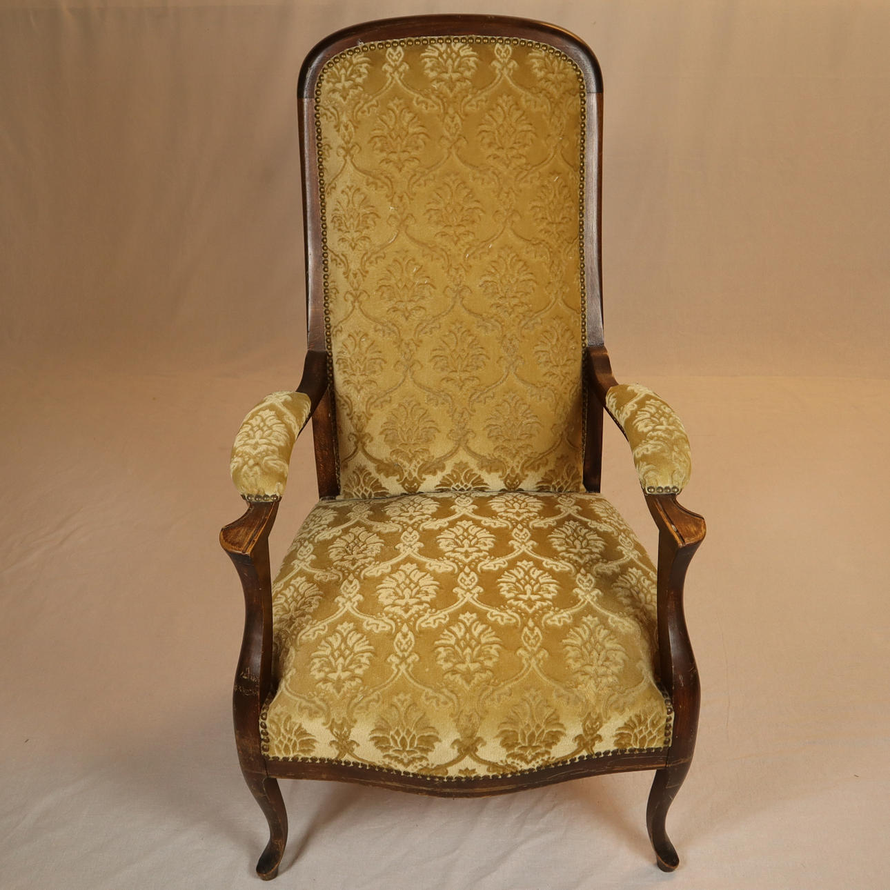 - FÅTÖLJ - omkring 1900, ek.