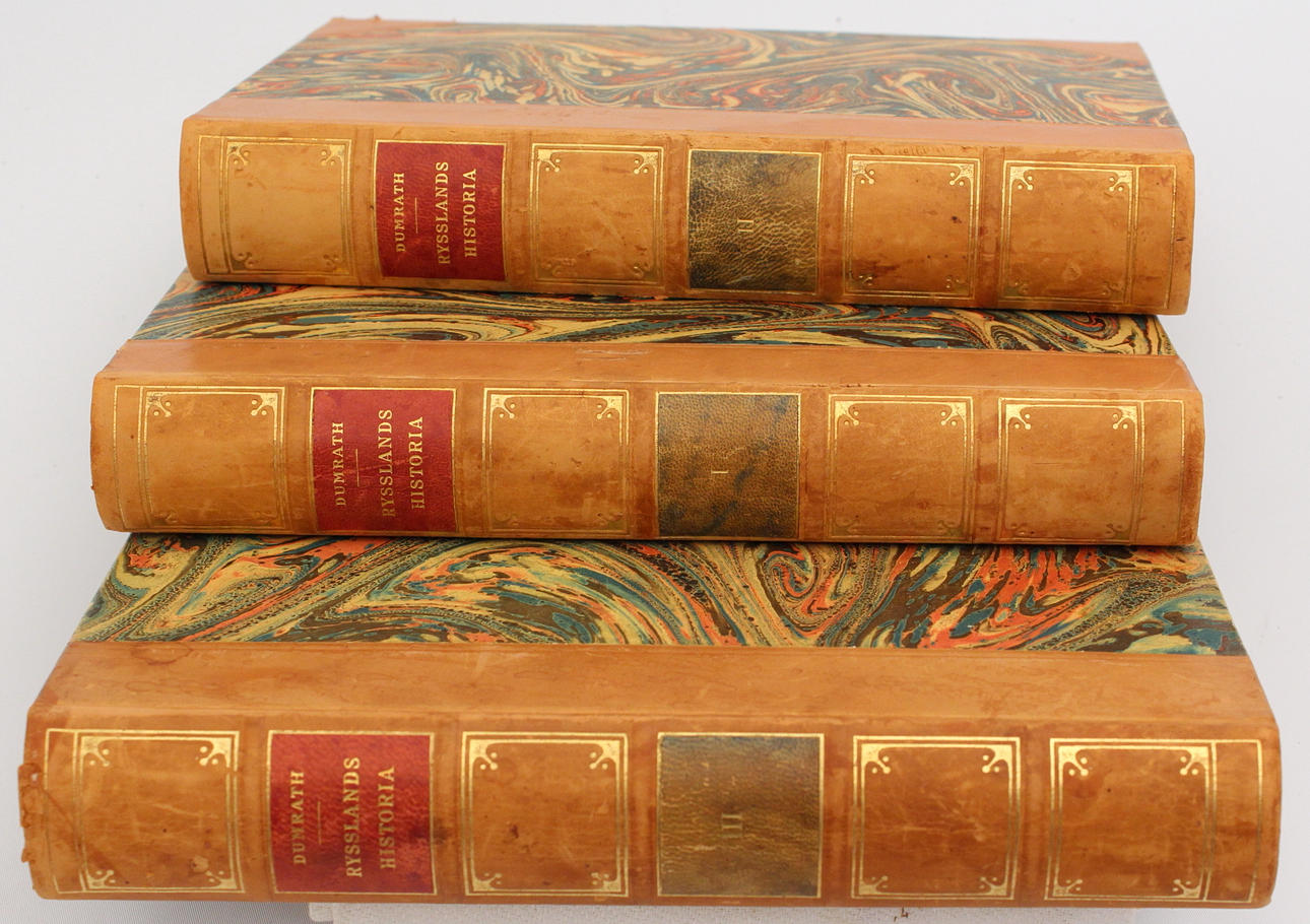 BÖCKER, 3 st, Rysslands historia, Dumrath, 1923.