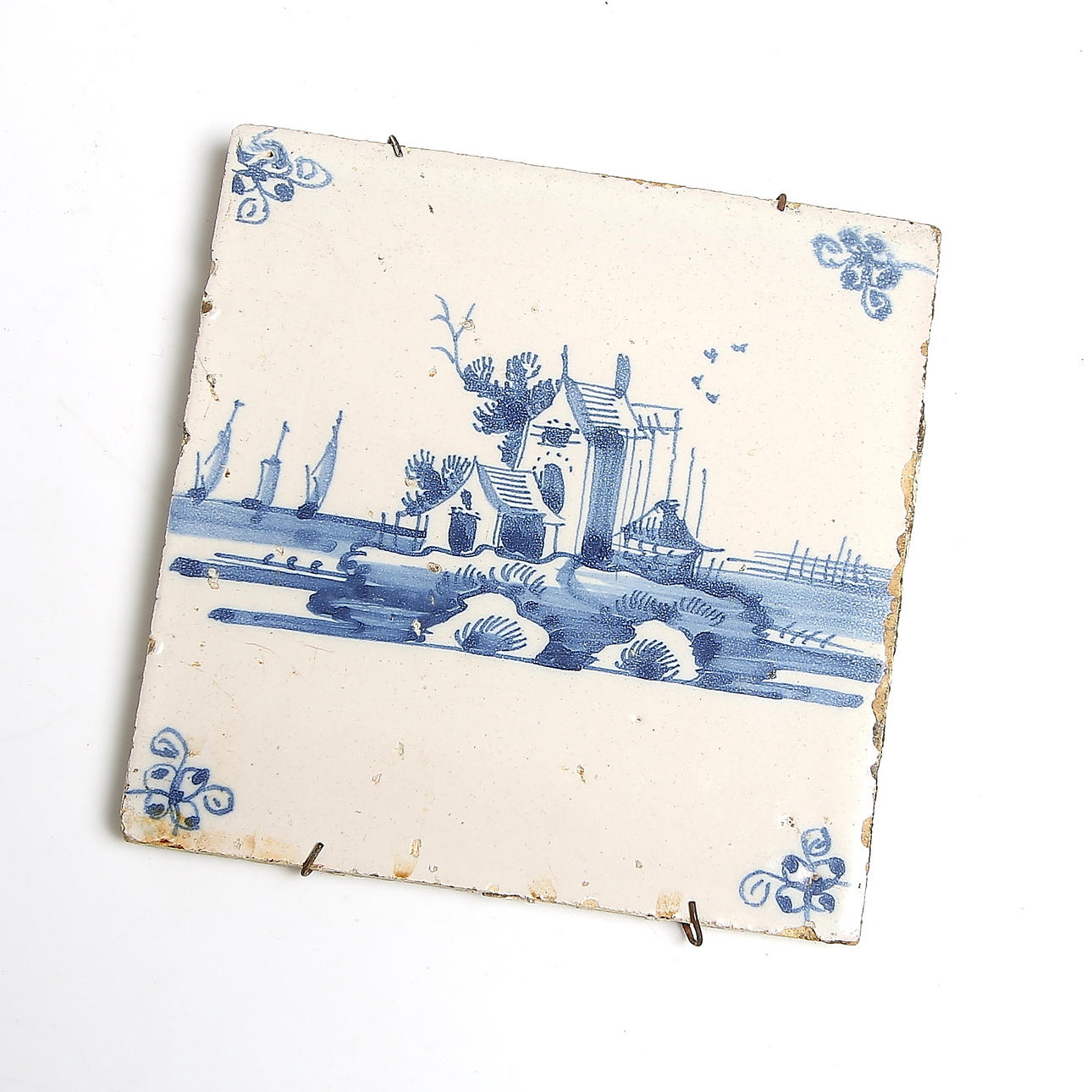 KAKELPLATTA, fajans, Delft, Holland, 1700-tal.