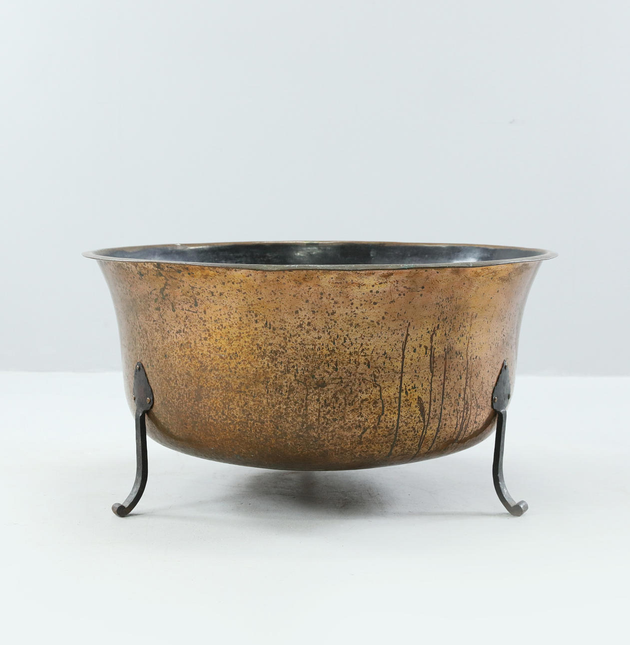 CALDERA DE COBRE, hierro forjado, 1900.