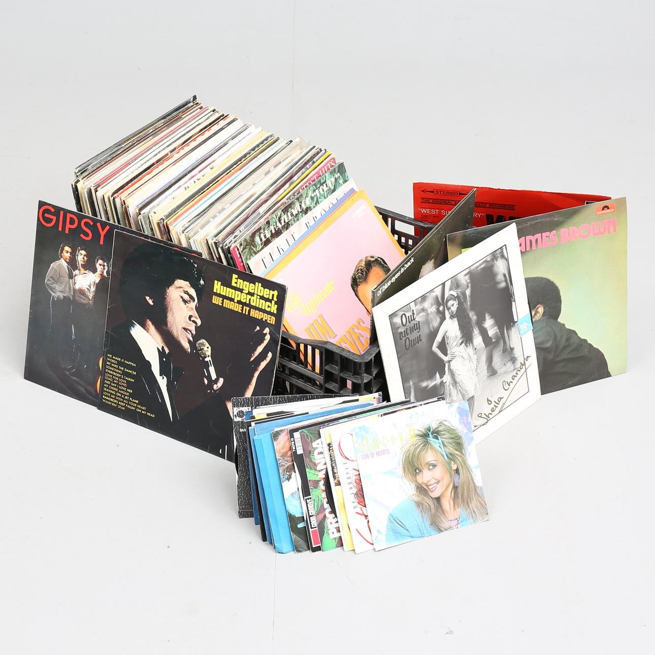 LP-SKIVOR, SINGLAR, ca 130 st.