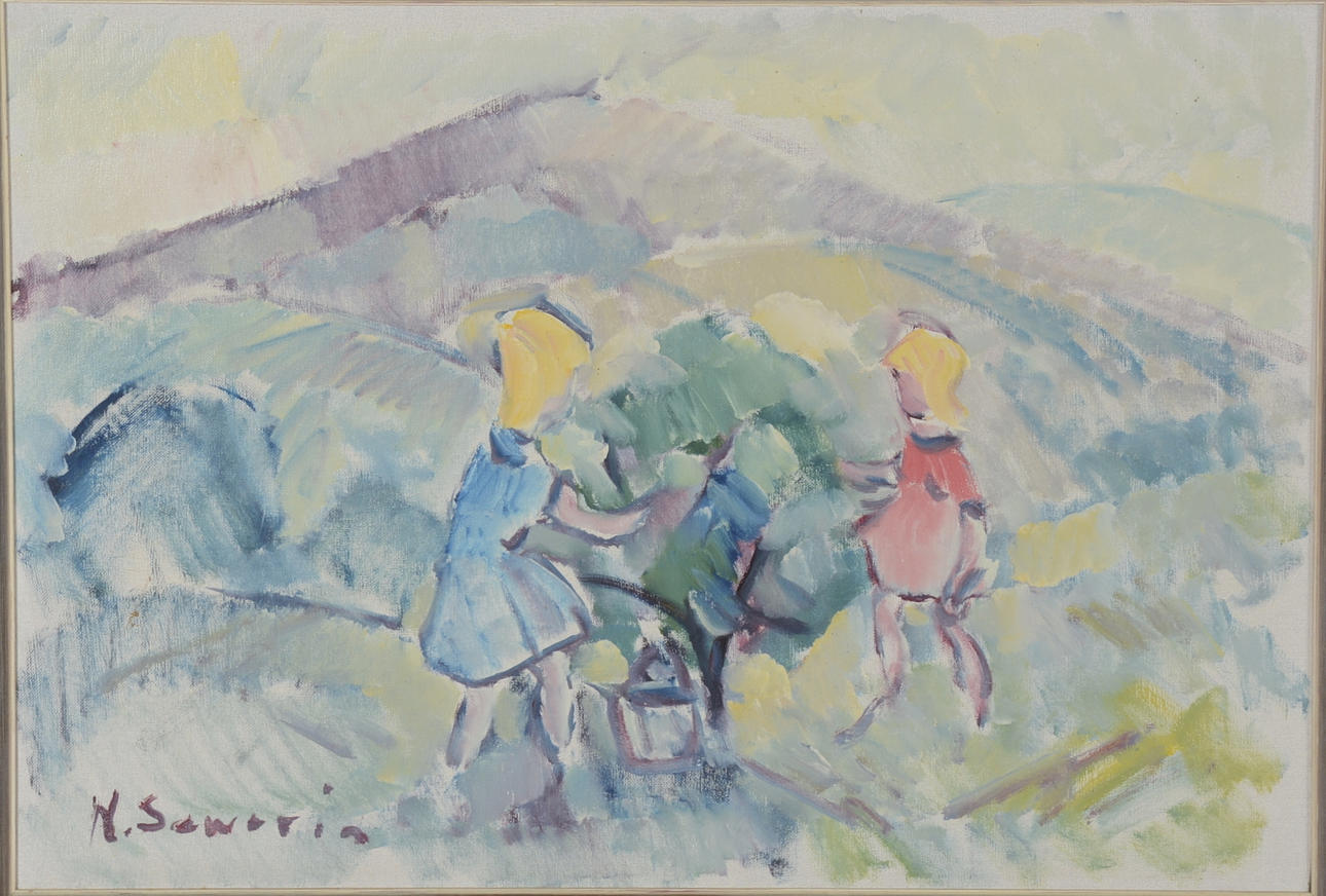 NILS SEWERIN. Olja på duk.