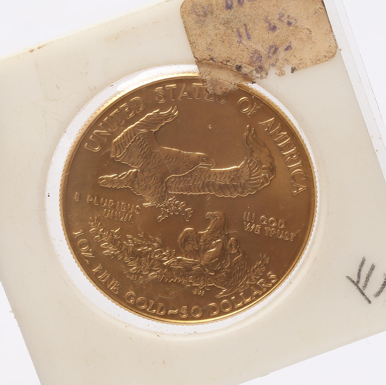 MONEDA, oro, 50 dólares, USA.