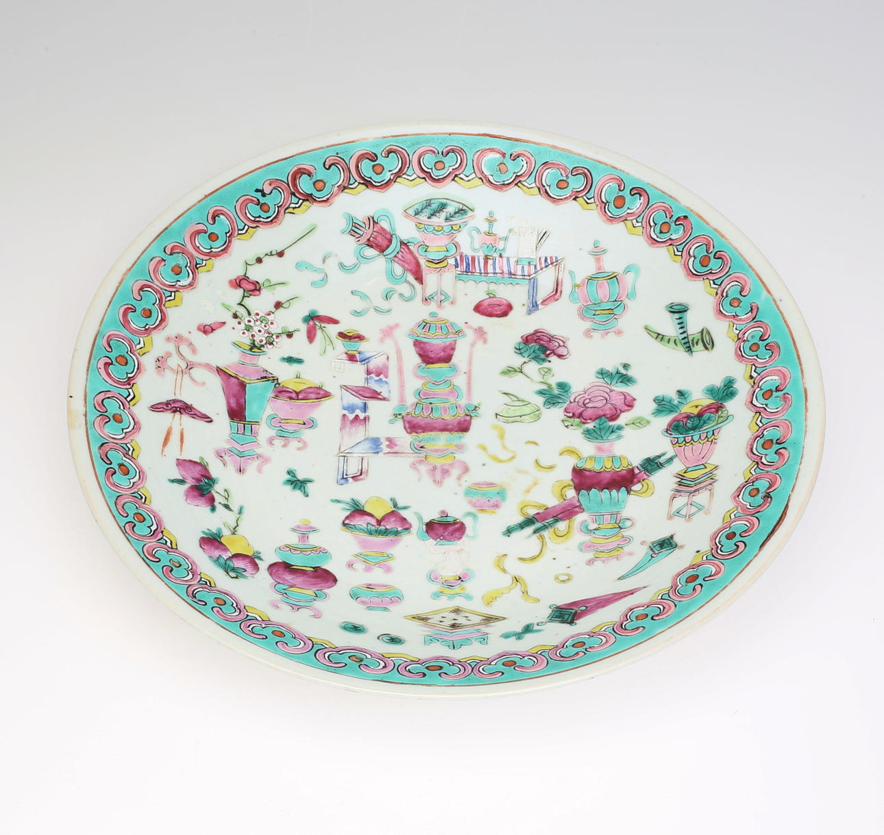 FAT, Kina, Famille rose, 1800-tal.