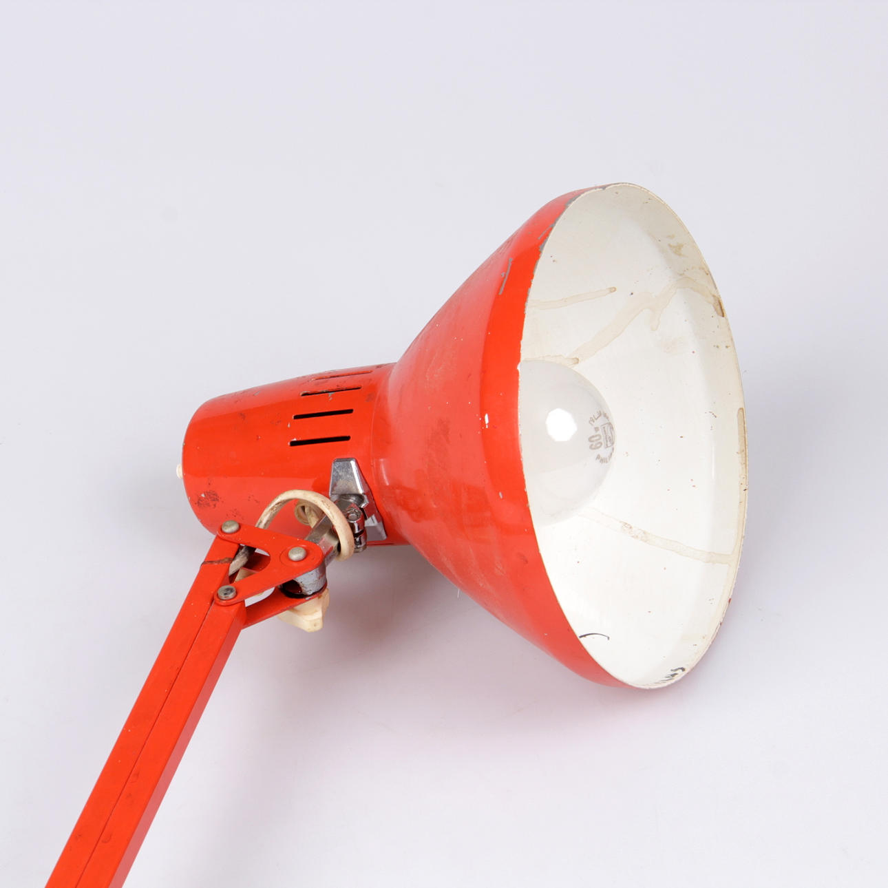 SKRIVBORDSLAMPA, plåt, typ 6, Watto, 1970-tal.