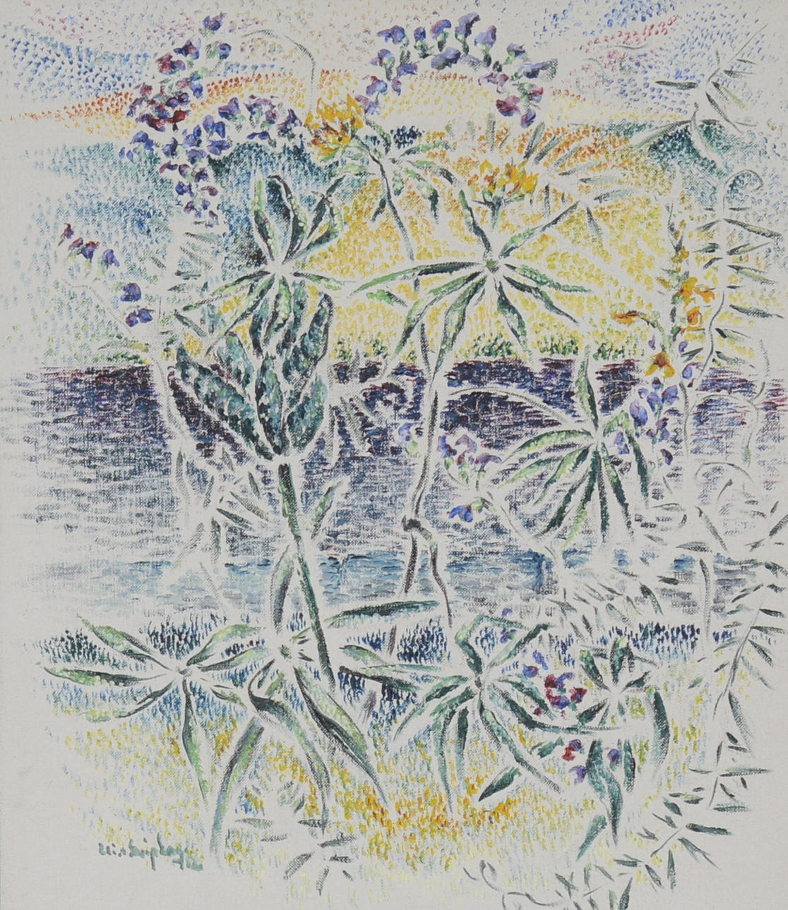 ELIN SVIPDAG. Olja på duk.