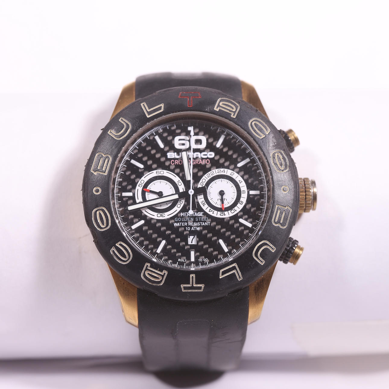 BULTACO. RELOJ DE CABALLERO, acero inoxidable.