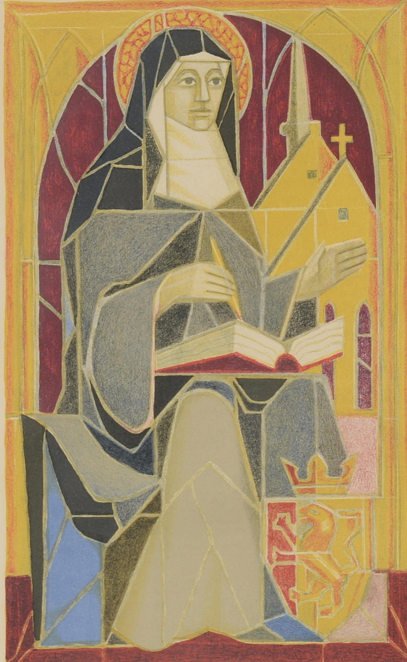 ERIK OLSON. Färglitografi.