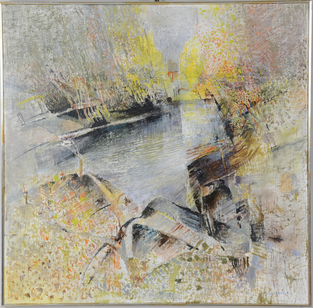 GUSTAV SKOGLUND. Olja på duk.