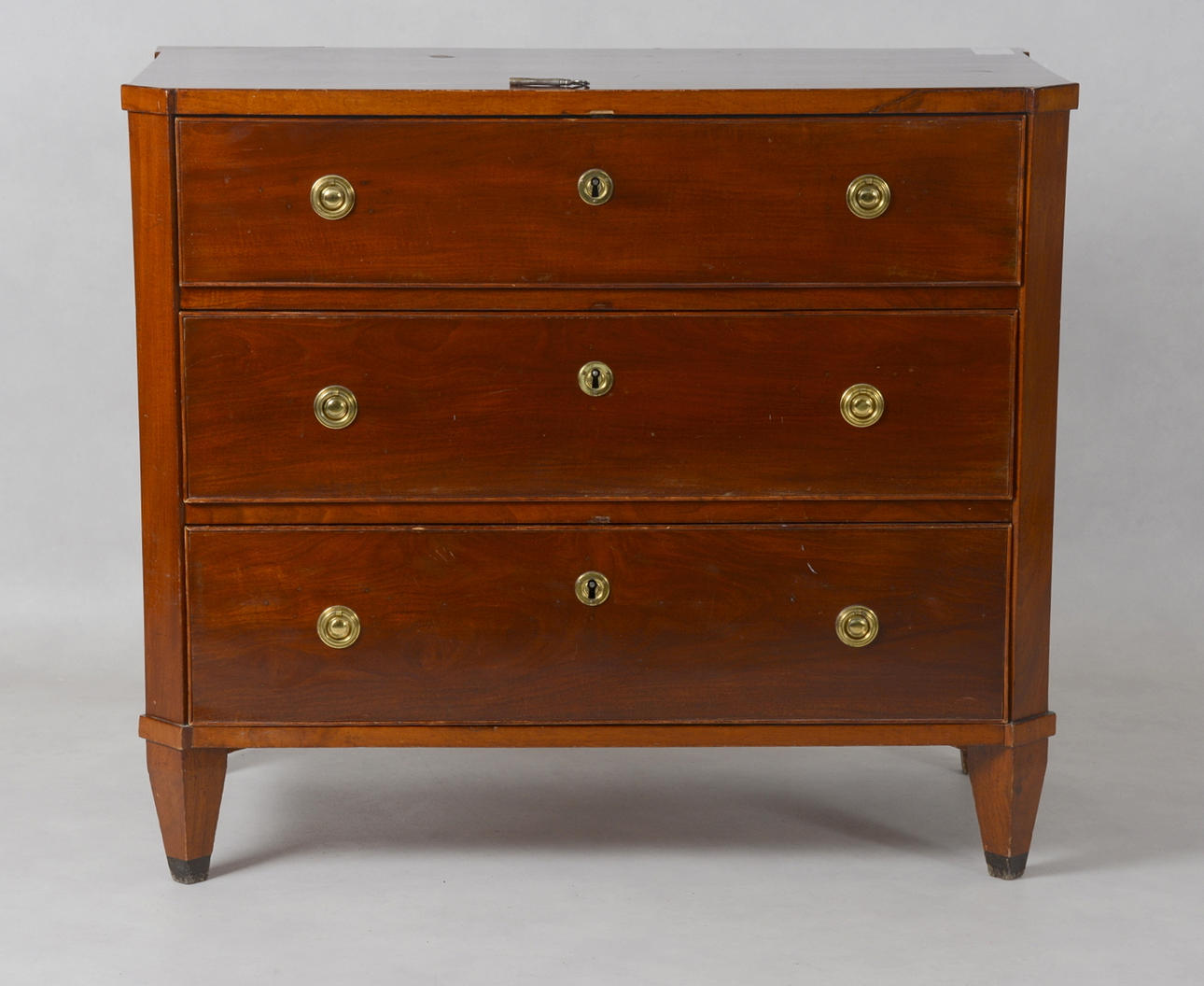 BYRÅ, mahogny, gustaviansk stil.