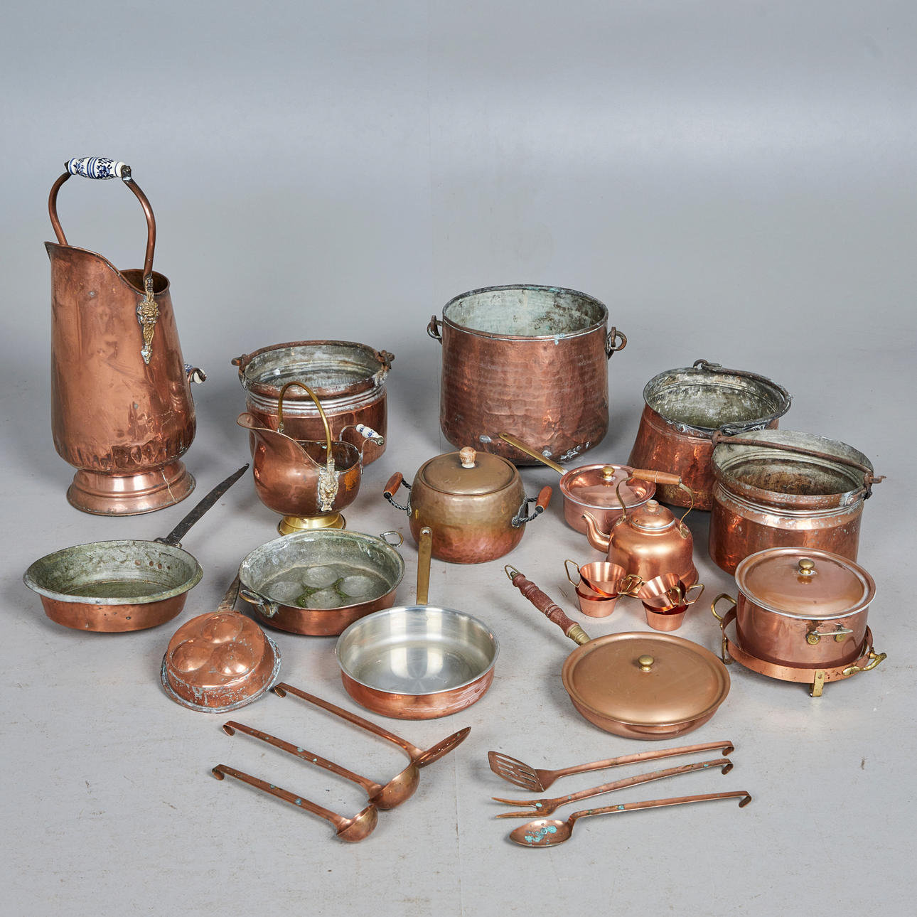 Kupfer-Konvolut, Küchenutensilien (26).