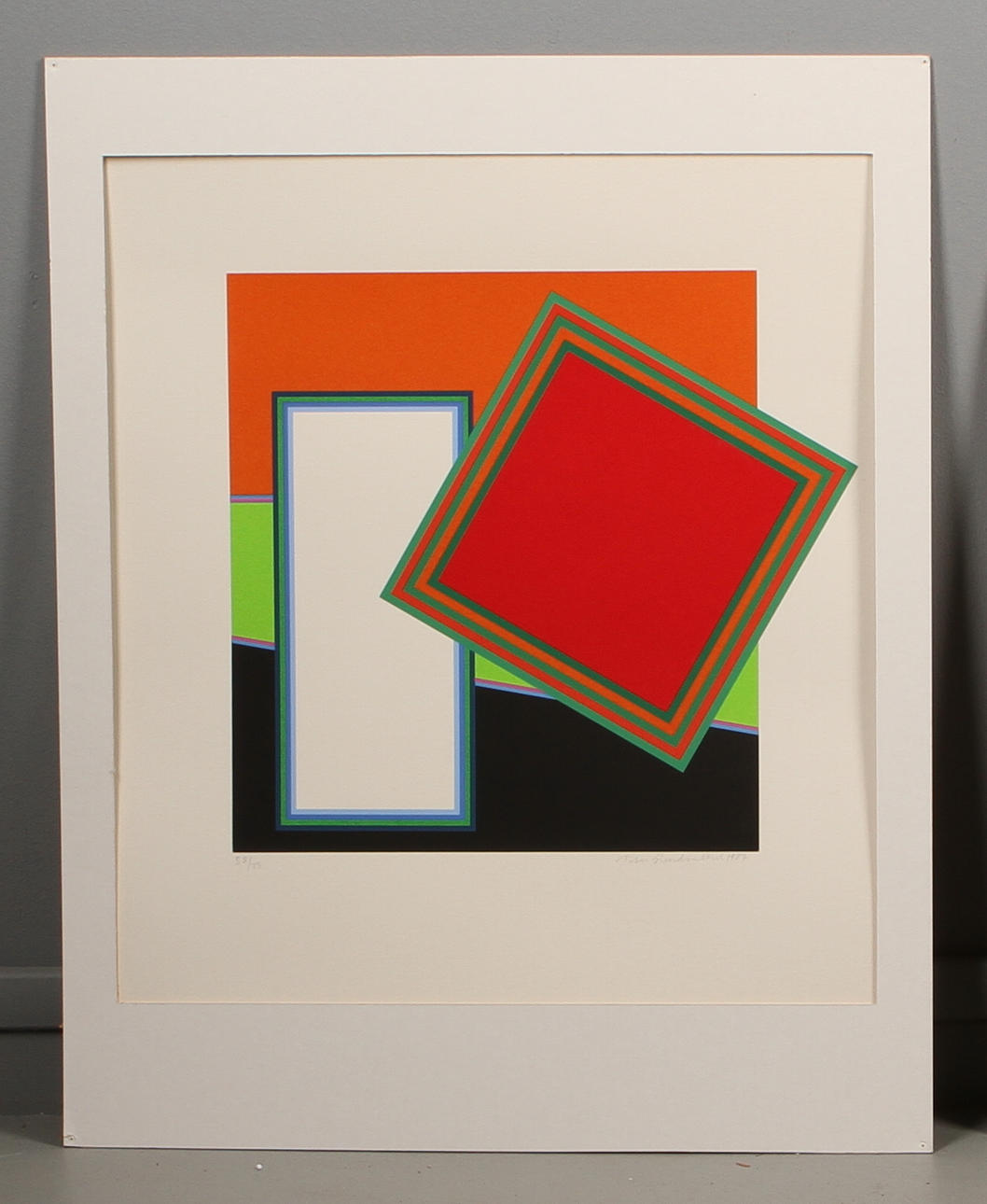 PETER FREUDENTHAL. serigrafi, signerad, dat 1987 samt numrerad 58/75.