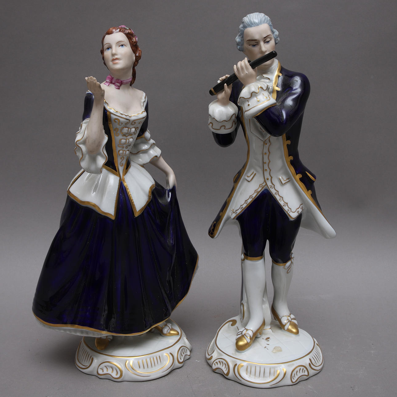 FIGURAS, 2 uds. Duque Real, 1900-1918.