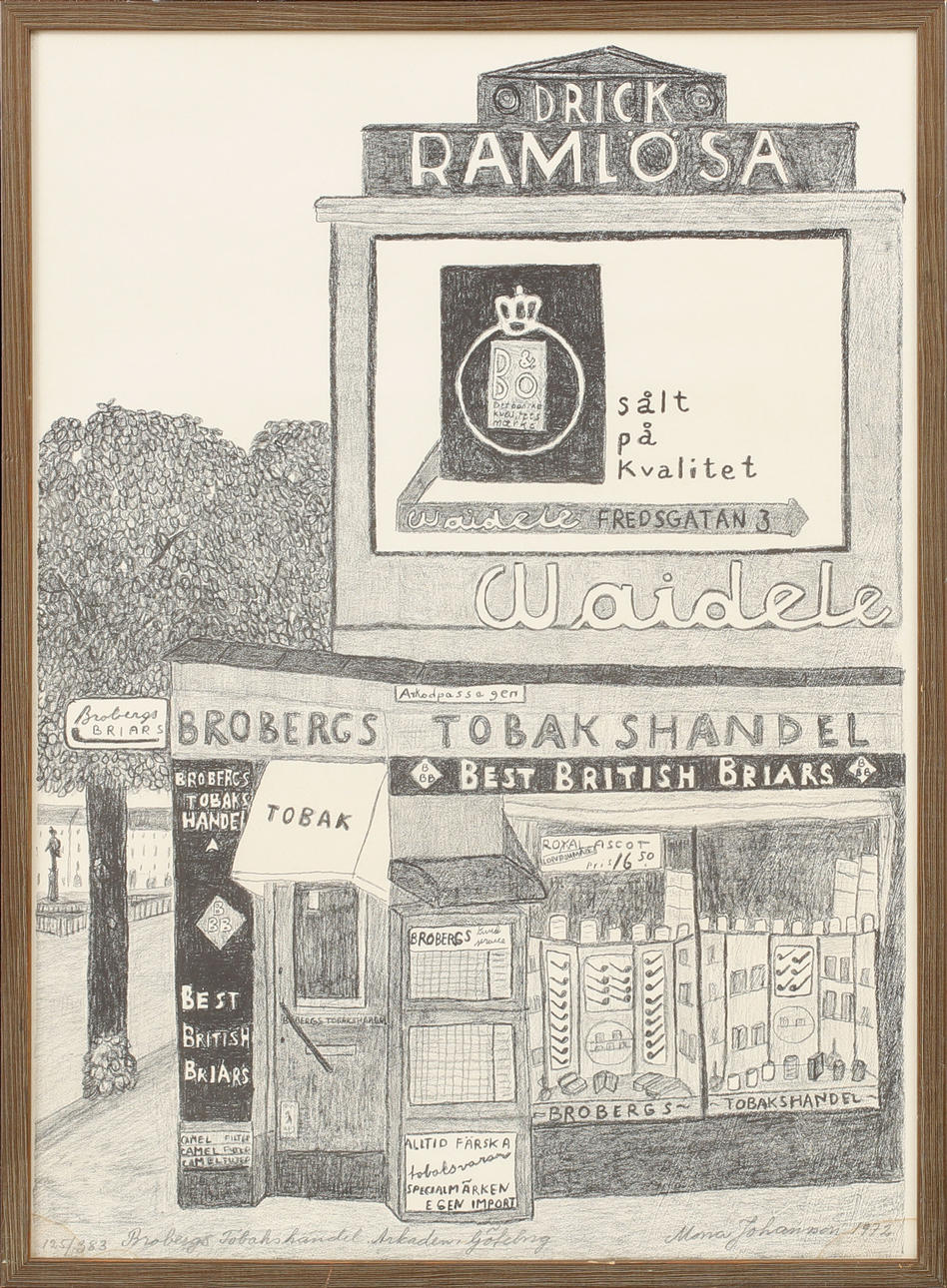 MONA JOHANSSON. Litografier, 2 st, signerade och numrerade.