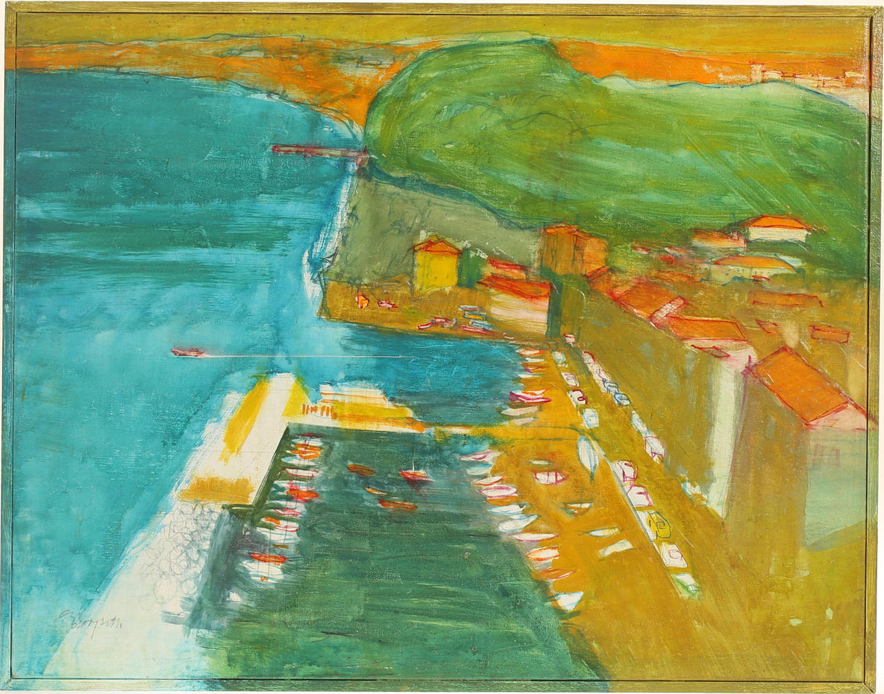 EGIL DROGSETH. Oil on canvas, signed.